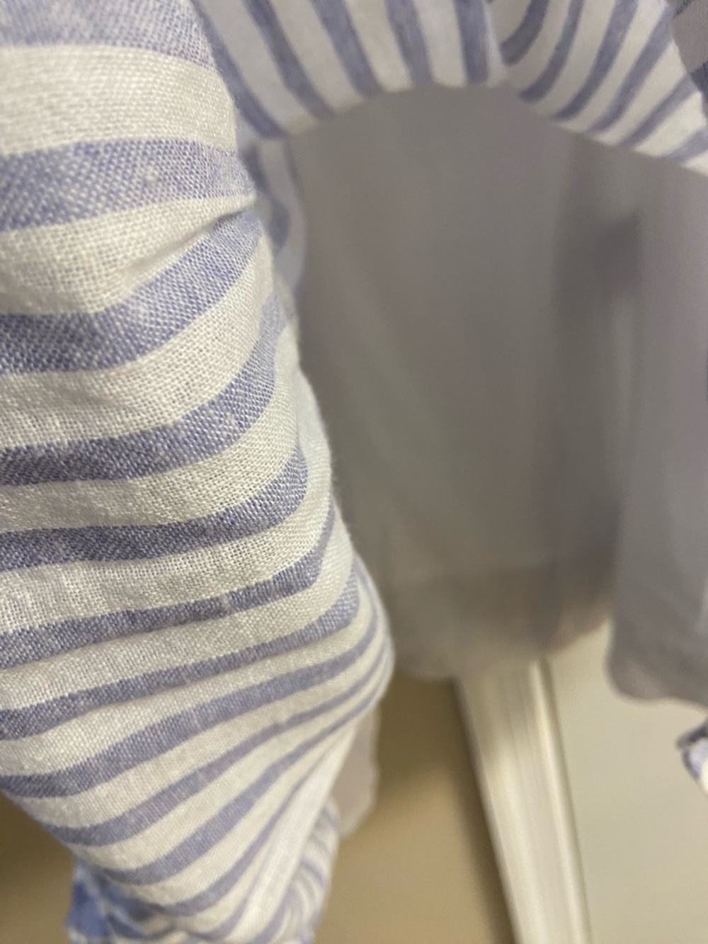 Rails Sandy mini dress blue iris striped linen blend Medium - Picture 11 of 13